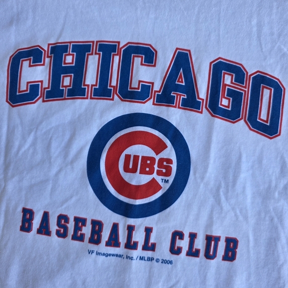 Retro Vintage Chicago Cubs Baseball Club White T-shirt Size Large - Picture 4 of 13